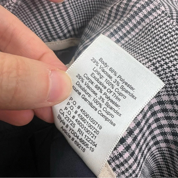 Aritzia Wilfred Jallade Tie Front Plaid Pants Size 6 B3 - Picture 7 of 7